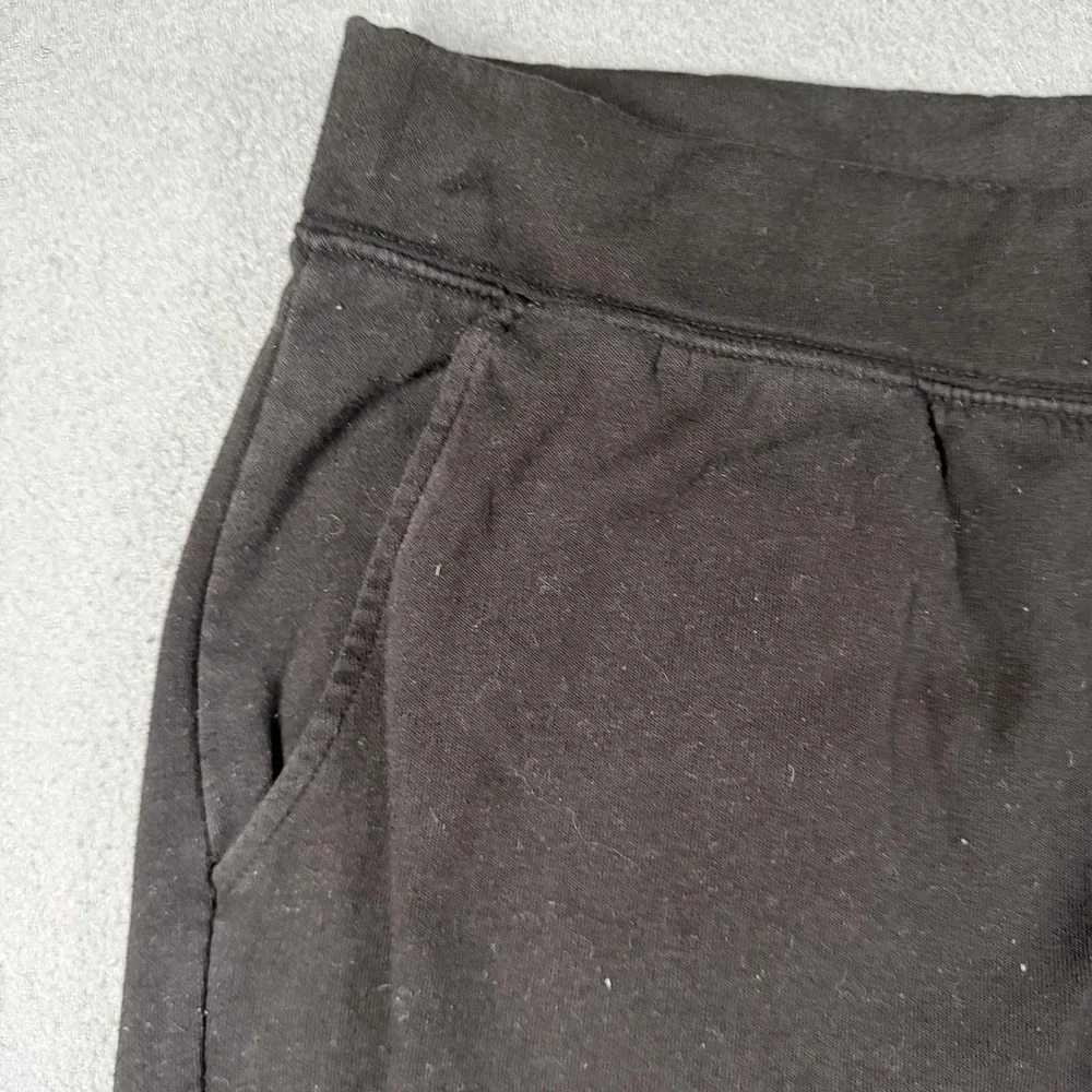 Old Navy Fleece Sweat Shorts Womens XXL Black Elastic Waist Drawstring Lounge - Picture 3 of 11